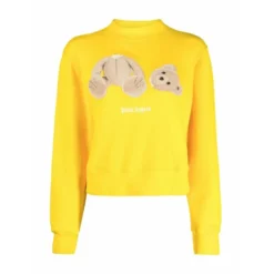 Palm Angels Sweaters Yellow - Dame Overdeler Strikkejakker & Gensere