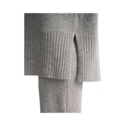 Gant C-Neck Sweater Grå - Elegant strikkejakke for damer -Dame-strikkegensere Salg unnamed file 101