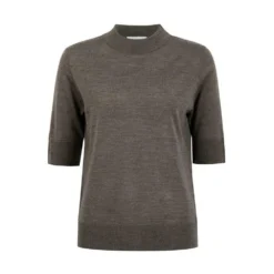 Close To My Heart Sweater Brown - Strikkejakke for Dame