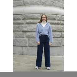 Lys Blå Melert Arnie Says: Brie Genser Blue - Dame Overdeler Strikkejakker & Gensere -Dame-strikkegensere Salg unnamed file 1016