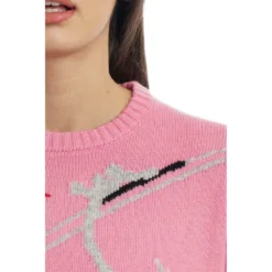 MC2 Saint Barth Rundhalset strikkejakke i rosa | Dameoverdeler | Høy kvalitet -Dame-strikkegensere Salg unnamed file 1034