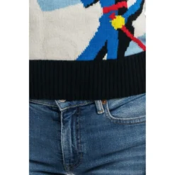 MC2 Saint Barth Rundhalset strikkejakke i svart - Elegant og behagelig dameoverdel -Dame-strikkegensere Salg unnamed file 1054