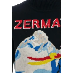 MC2 Saint Barth Rundhalset strikkejakke i svart - Elegant og behagelig dameoverdel -Dame-strikkegensere Salg unnamed file 1055