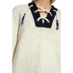 Etro Sweater With Decorative Lacing Beige - Elegant Dame Strikkegenser -Dame-strikkegensere Salg unnamed file 1059
