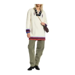 Etro Sweater With Decorative Lacing Beige - Elegant Dame Strikkegenser -Dame-strikkegensere Salg unnamed file 1060