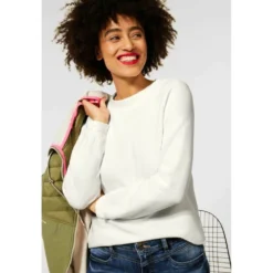 Street One Beige Strikkegenser - Elegant og behagelig strikkeplagg for damer -Dame-strikkegensere Salg unnamed file 1070