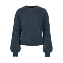 Ella&il Mirabella Chunky Sweater - Blå Strikkegenser for Damer