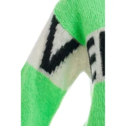 MC2 Saint Barth Rundhalset strikkejakke i grønn - Elegant og behagelig dameoverdel