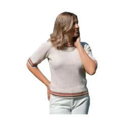 Gustav Shanne SS Knitwear Beige - Elegant Strikkejakke for Damer -Dame-strikkegensere Salg unnamed file 108