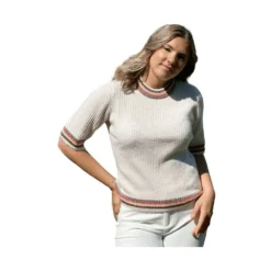 Gustav Shanne SS Knitwear Beige - Elegant Strikkejakke for Damer -Dame-strikkegensere Salg unnamed file 109