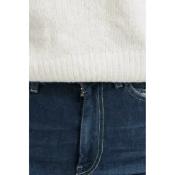 MC2 Saint Barth Rundhalset strikkejakke i hvit - Elegant og behagelig dameoverdel -Dame-strikkegensere Salg unnamed file 1093