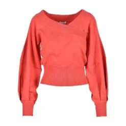 Brunello Cucinelli Rød Strikkegenser - Elegant Overdel for Damer