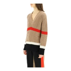 Burberry Salma Kashmir Og Bomullsgenser Beige - Elegant strikkejakke for damer -Dame-strikkegensere Salg unnamed file 1144