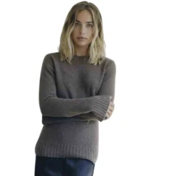 Natura Cashmere Theresia Genser Beige - Elegant strikket genser for damer