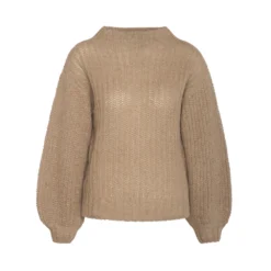 Arnie Says Beige Finley Genser - Elegant Strikkejakke for Damer