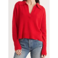 Lisa Yang Dorothy Sweater Red - Elegant Strikkejakke for Damer -Dame-strikkegensere Salg unnamed file 1235