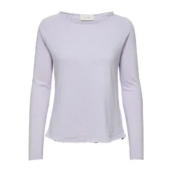 American Vintage Sonoma Langermet Genser i Lilla - Strikkejakker & Gensere for Dame