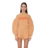 ROTATE Birger Christensen Adley Logo Knit Jumper - Oransje Orange | Strikkejakker & Gensere for Dame