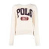 Ralph Lauren Rundhalset Genser i Beige - Elegant Strikkegenser for Damer