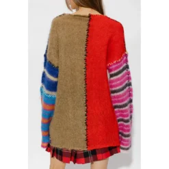 Marni Sweater With Stitching Beige - Elegant Dame Overdeler i Strikk -Dame-strikkegensere Salg unnamed file 1282