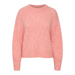 Part Two Round-neck Knitwear Pink - Elegant Dame Strikkegenser