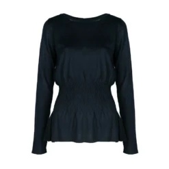 Trussardi Dame Sweater i Blå - Elegant Strikkejakke for Kvinner