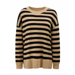 Lexington Sweater Beige - Elegant strikkejakke for damer