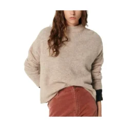 Sessun Knitwear Beige - Elegant strikkejakke for kvinner