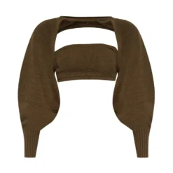 Cult Gaia 'Sally' Cropped Top Grønn - Strikkejakke for Damer -Dame-strikkegensere Salg unnamed file 1344