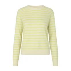 Samsøe Samsøe Dame T-Shirt i Gul - Strikkejakker & Gensere