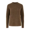 Pieces Sweater Brown - Elegant Strikkejakke for Damer