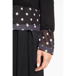 Comme des Garçons Svart Ullgenser - Elegant og Tidløs Strikkegenser for Damer -Dame-strikkegensere Salg unnamed file 1363