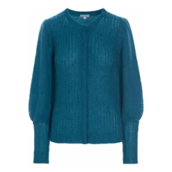 Dea Kudibal JENNIE SWEATER - Blå strikkejakke for damer