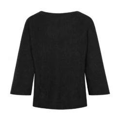 GAI+LISVA Edda Strikkejakke i Svart - Elegant Overdel for Kvinner