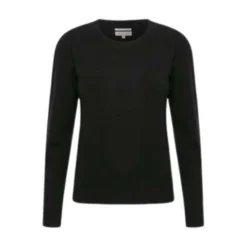 Part Two Pullover Black - Elegant Dameoverdeler i Strikk