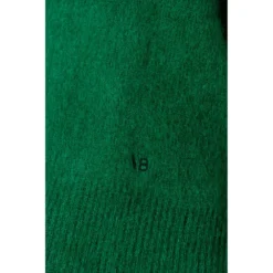 Victoria Beckham V-hals Strikkegenser i Grønn | Elegant Dameoverdel -Dame-strikkegensere Salg unnamed file 1385