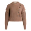 Co'Couture Front Sweater 92117 85 Brown - Elegant Strikkejakke for Damer