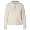Gran Sasso Off-White V-Neck Overdeler - Elegant Strikkegenser for Damer