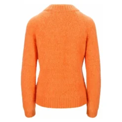 IBEN Monty Sweater CRE Orange - Strikkejakke for kvinner -Dame-strikkegensere Salg unnamed file 1418