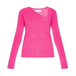 Samsøe Samsøe Blenda Cashmere Sweater Pink - Myk og luksuriøs strikkejakke for kvinner -Dame-strikkegensere Salg unnamed file 1423