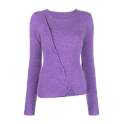 JACQUEMUS Sweaters Purple - Elegant Strikkejakke for Dame