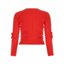 Maison Margiela Knitting Red - Dame Overdeler Strikkejakke & Genser