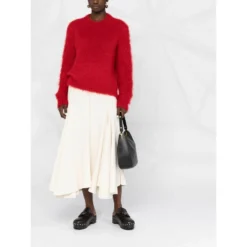 Marni Rød Strikkegenser - Elegant og Komfortabel Dameoverdel -Dame-strikkegensere Salg unnamed file 1434