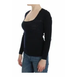 Ermanno Scervino Strikket Ull Stretch Genser i Blå - Elegant og Komfortabel -Dame-strikkegensere Salg unnamed file 1469