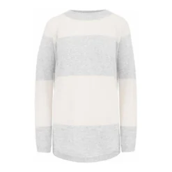 Kashmina Sweater Gray - Elegant Dame Overdeler i Myk Kasjmir