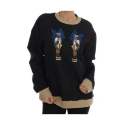 Dolce & Gabbana Fairy Tale Brokade Zipper Sweater i Svart - Elegant Strikkejakke for Kvinner