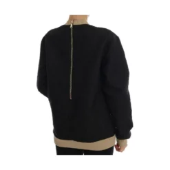 Dolce & Gabbana Fairy Tale Brokade Zipper Sweater i Svart - Elegant Strikkejakke for Kvinner -Dame-strikkegensere Salg unnamed file 1497
