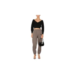 Alexander Wang Cropped V-Neck Sweater Black - Elegant Dame Strikkegenser -Dame-strikkegensere Salg unnamed file 151