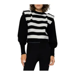 Notes Du Nord Ena Sweater With Puff Sleeves Black - Elegant Dameoverdel -Dame-strikkegensere Salg unnamed file 1511