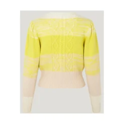 Baum Und Pferdgarten Rundhalset Genser i Ull - Gul